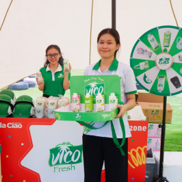 Vico Fresh Coconut Water Supported Vibrant Race Runners